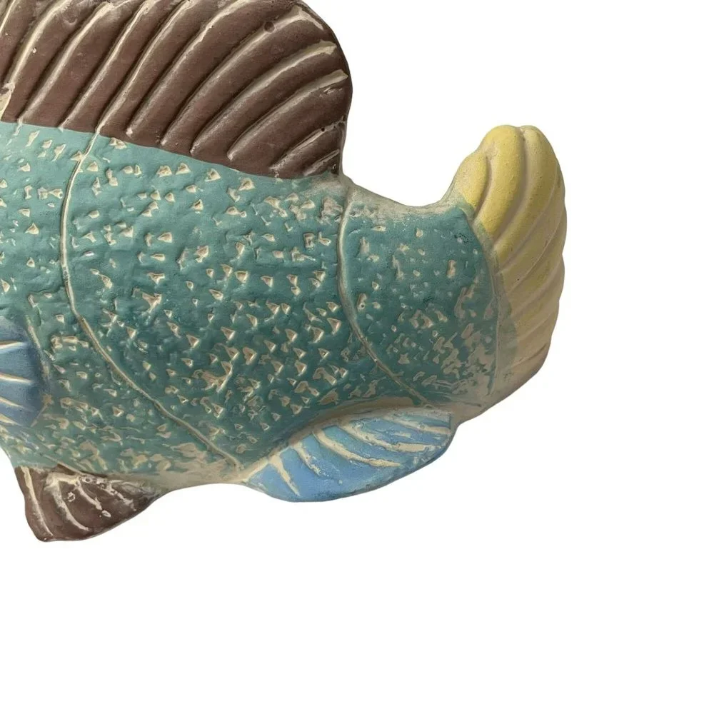 Vintage K's Collection‎ Collectible Fish Figurine Sculpture Ceramic Multi